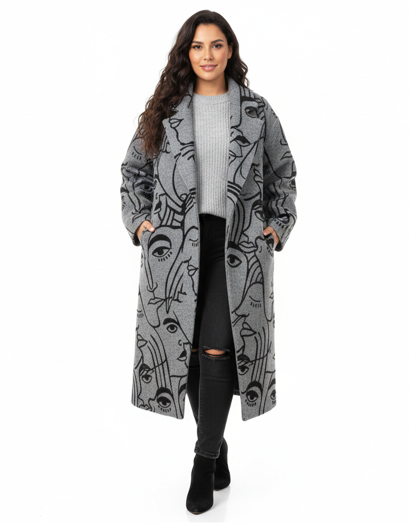 Seraphine – Lange Warme Trenchcoat voor Dames