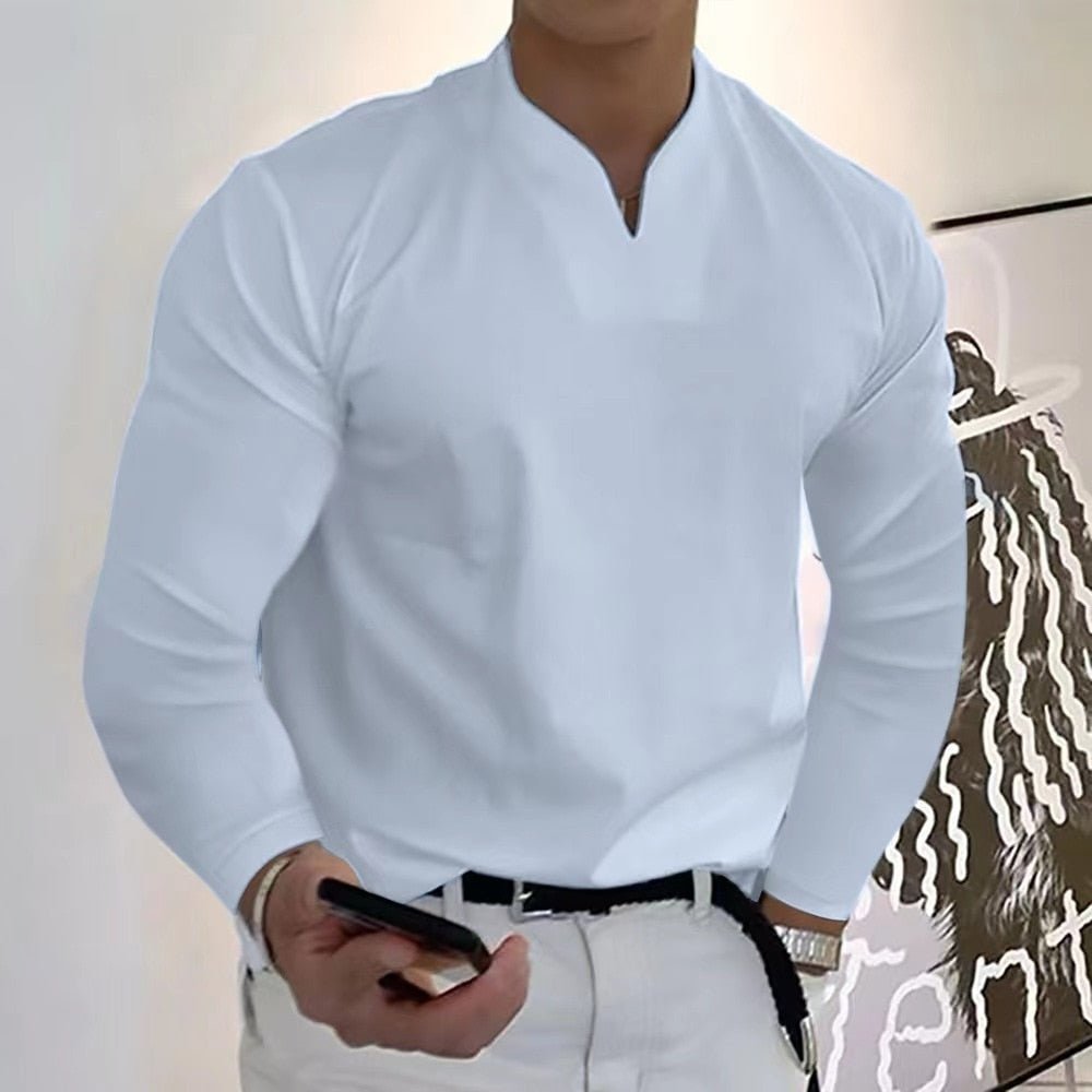 Mitch - Stijlvolle V-Hals Shirt