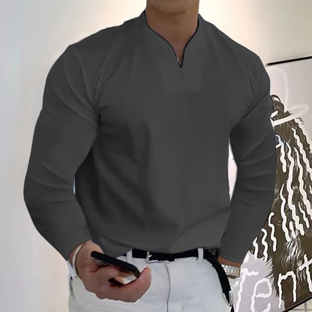 Mitch - Stijlvolle V-Hals Shirt
