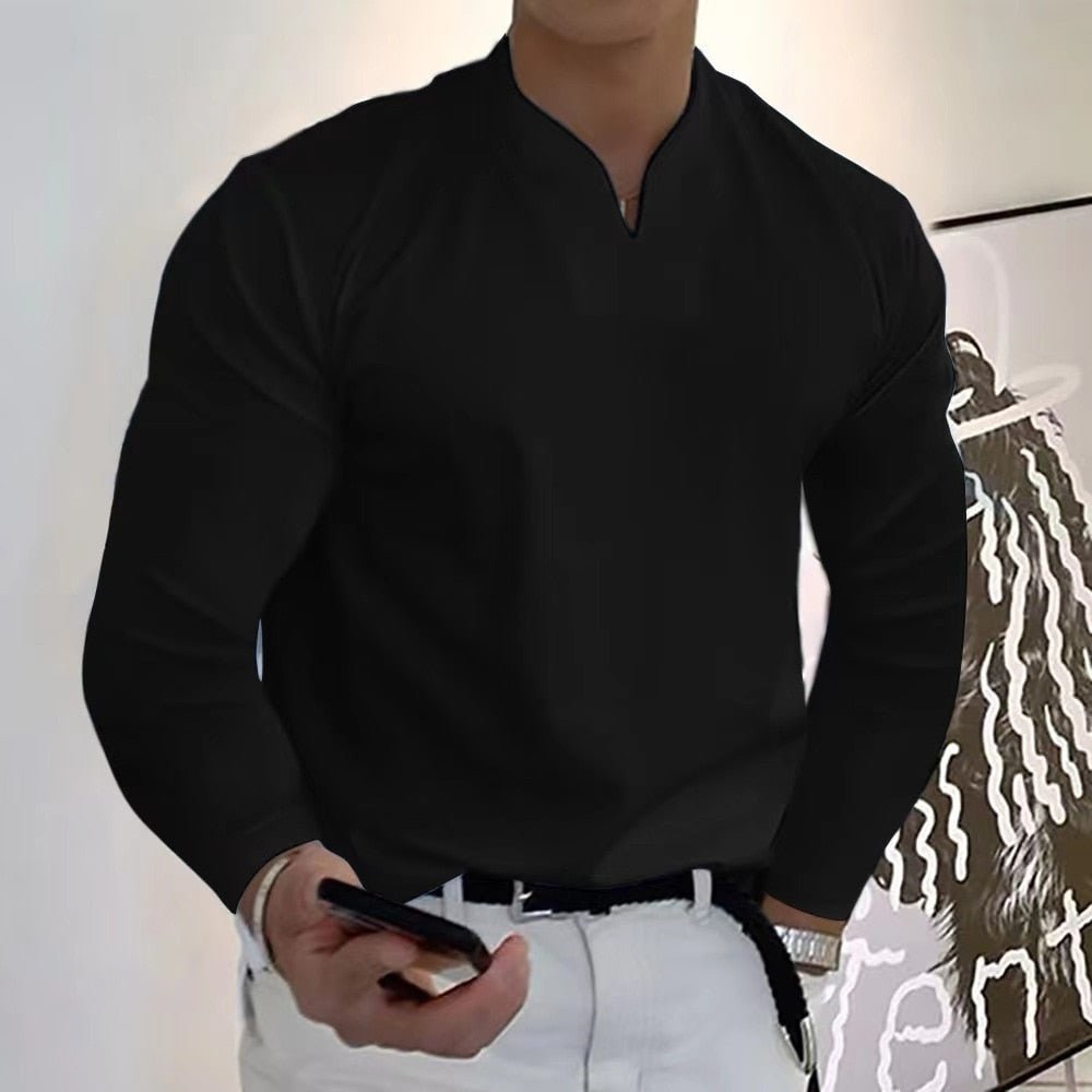 Mitch - Stijlvolle V-Hals Shirt