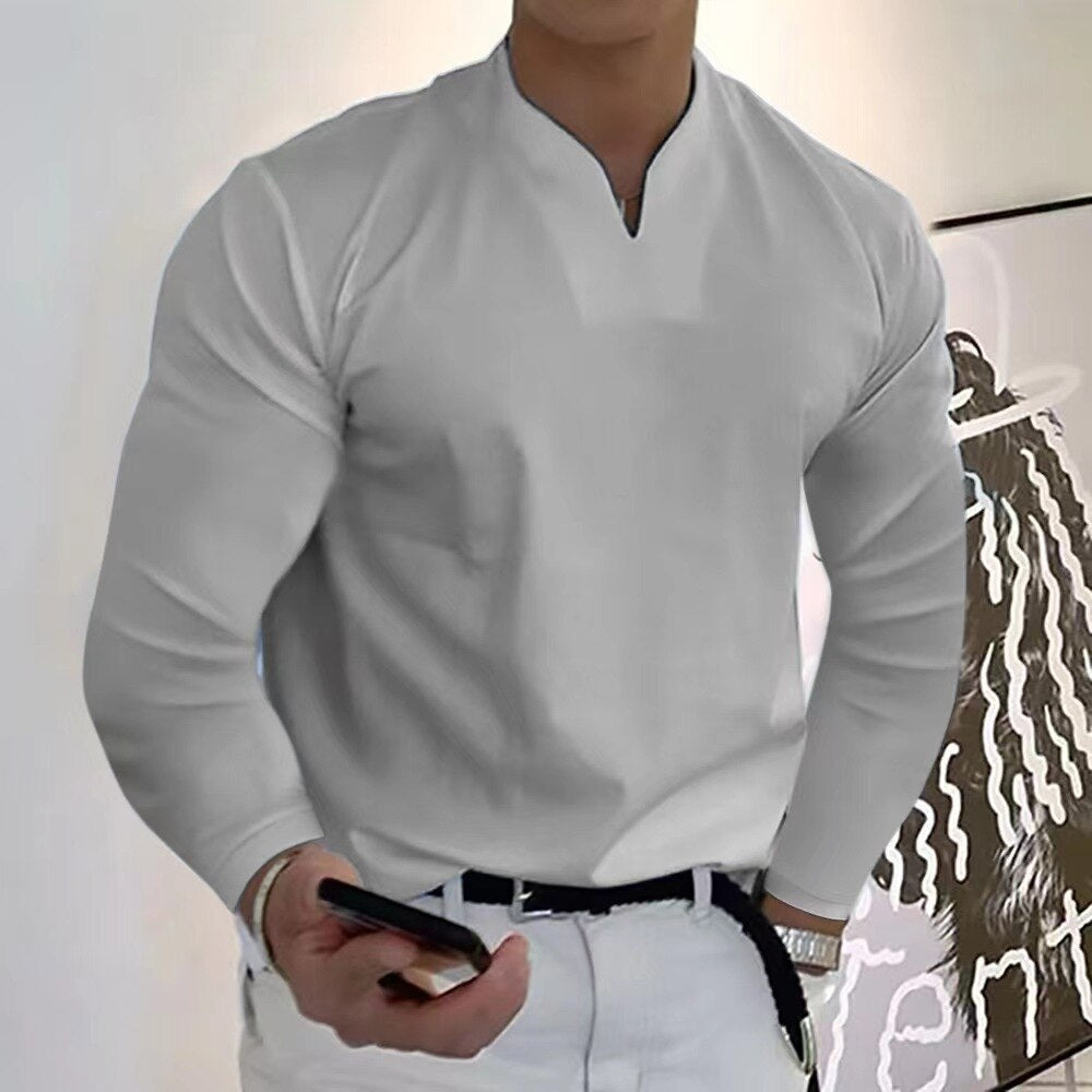 Mitch - Stijlvolle V-Hals Shirt