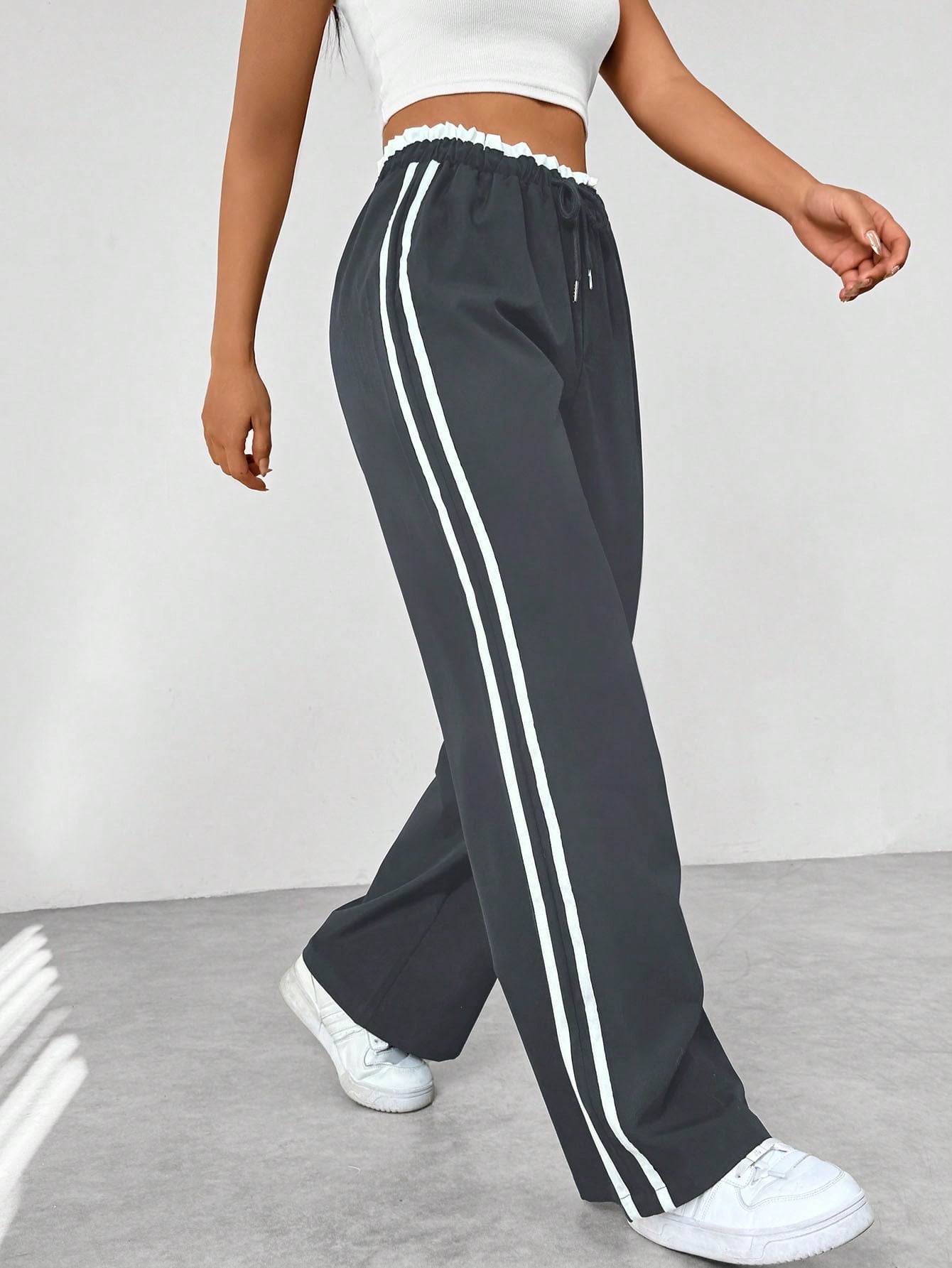 Selene – Trendy Sportieve Wide-Leg Broek voor Dames