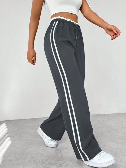 Selene – Trendy Sportieve Wide-Leg Broek voor Dames
