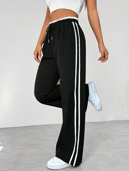 Selene – Trendy Sportieve Wide-Leg Broek voor Dames