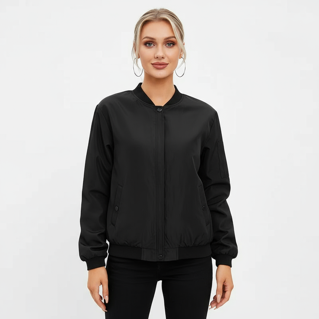 Modecca Dames Bomberjack – Kort, Stijlvol & Veelzijdig