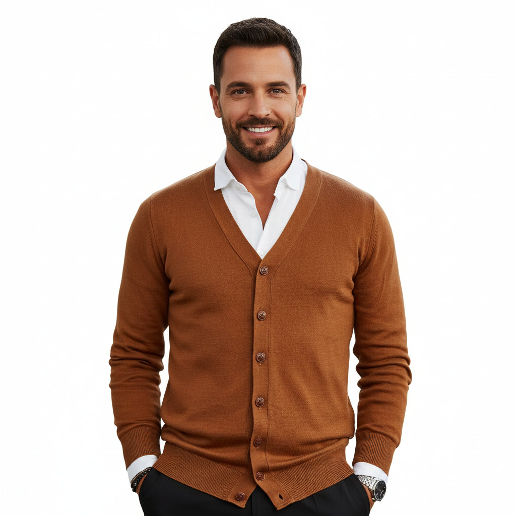 Renard – Elegante Gebreide Cardigan voor Heren