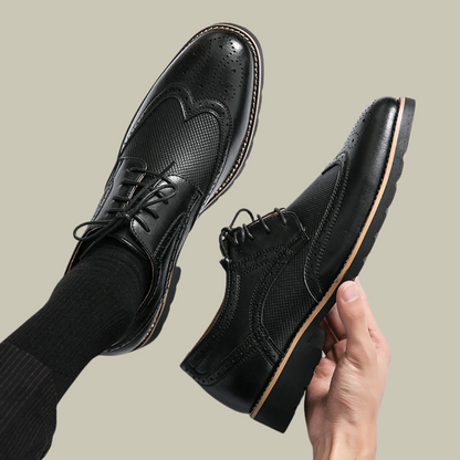 Valeno – Tijdloze Leren Oxford Schoenen voor Heren