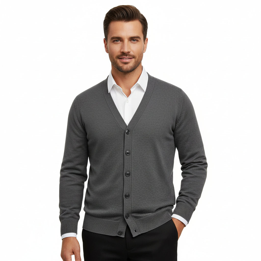 Renard – Elegante Gebreide Cardigan voor Heren
