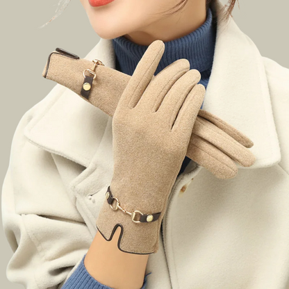 Fleuris – Warme Touchscreen Fleece Handschoenen voor Dames