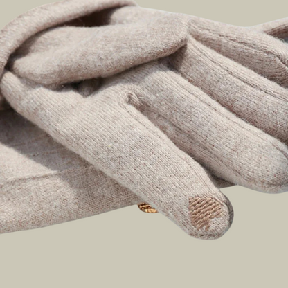 Aurelia – Leren Cashmere Handschoenen voor Dames