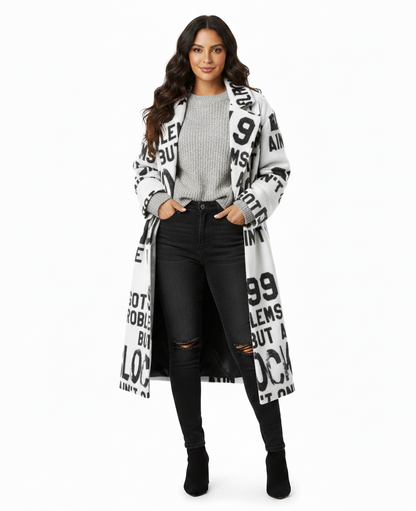 Seraphine – Lange Warme Trenchcoat voor Dames