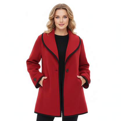 Noelle – Luxe Fleece Jas met Wolmix voor Dames