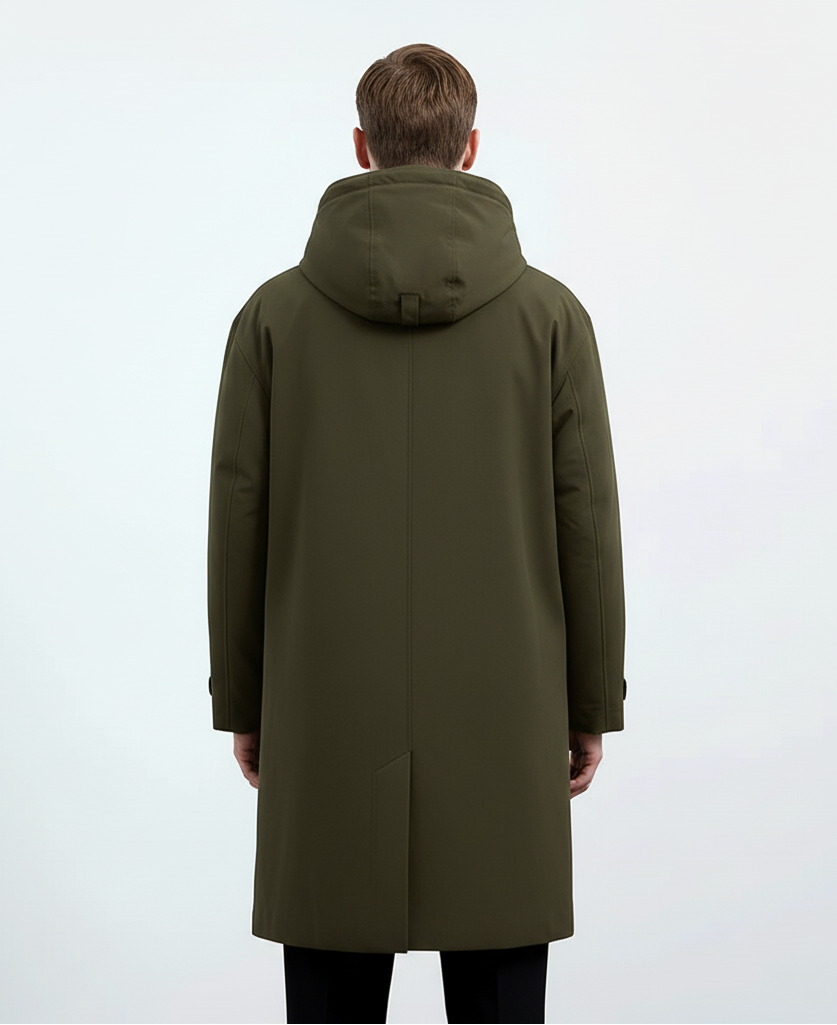 Modecca Heren Trench Puffer Jas – Waterdicht & Warm