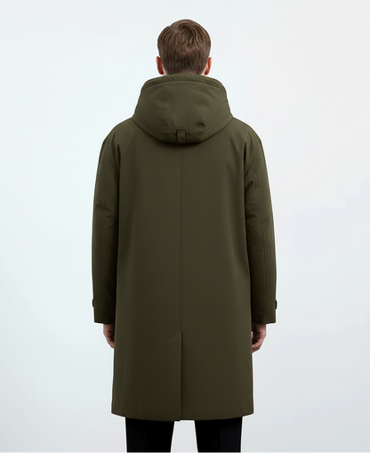 Modecca Heren Trench Puffer Jas – Waterdicht & Warm