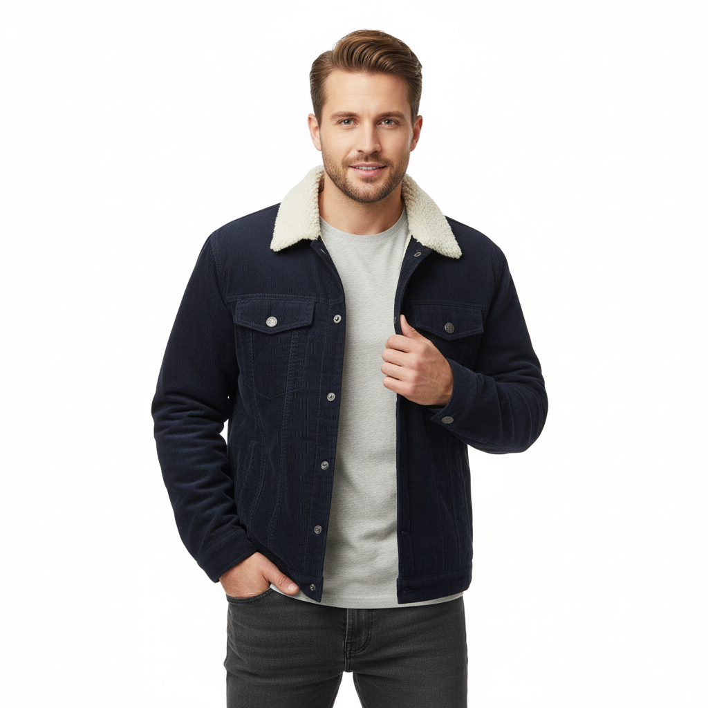 Vigo – Trendy Corduroy Jas voor Heren