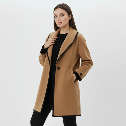 Noelle – Luxe Fleece Jas met Wolmix voor Dames