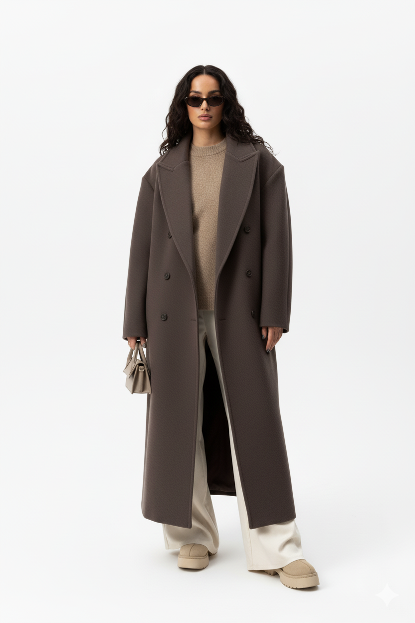 Vesper – Oversized Lange Mantel voor Dames