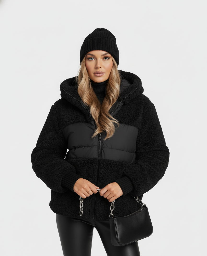 Seraphine – Warme Gewatteerde Winterjas voor Dames