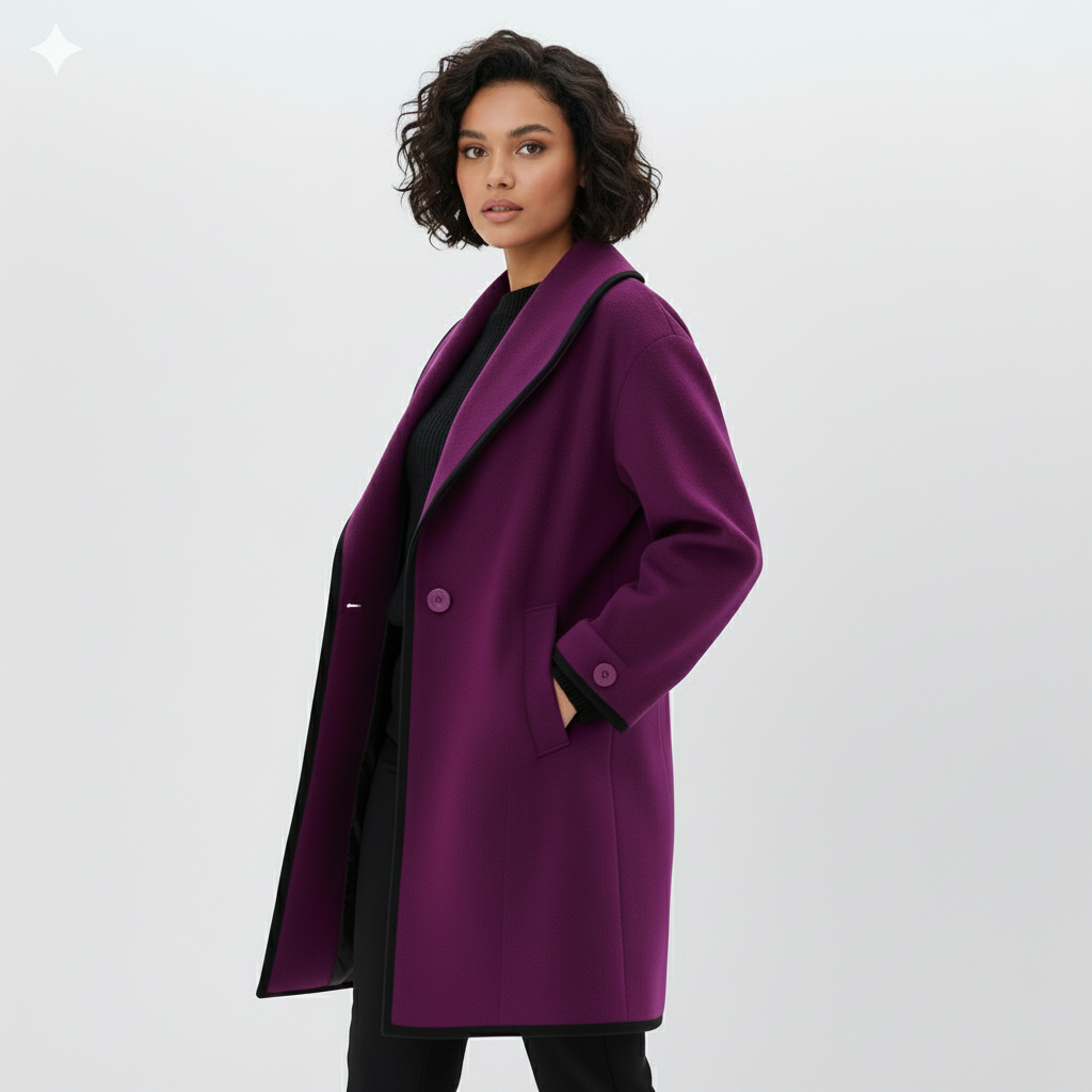 Noelle – Luxe Fleece Jas met Wolmix voor Dames
