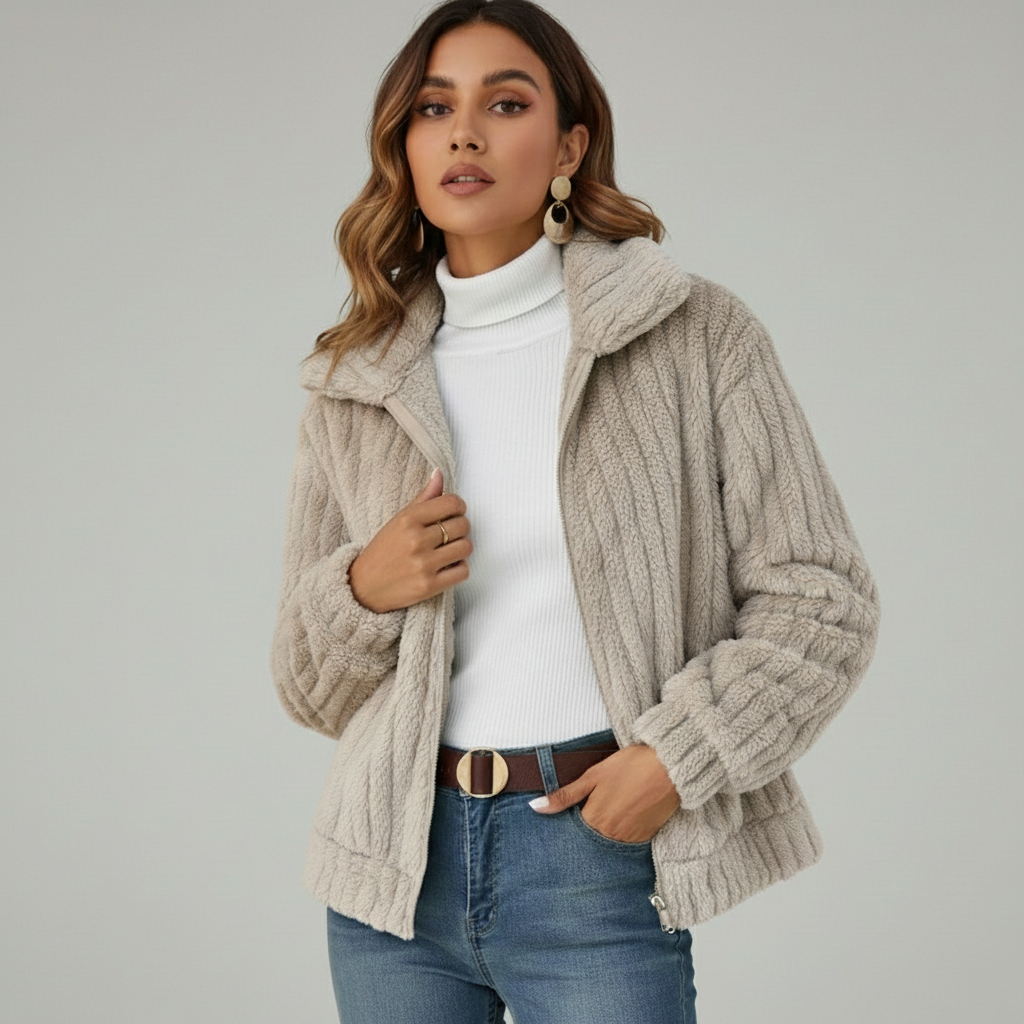 Lunara – Kort Gebreid Vest voor Dames