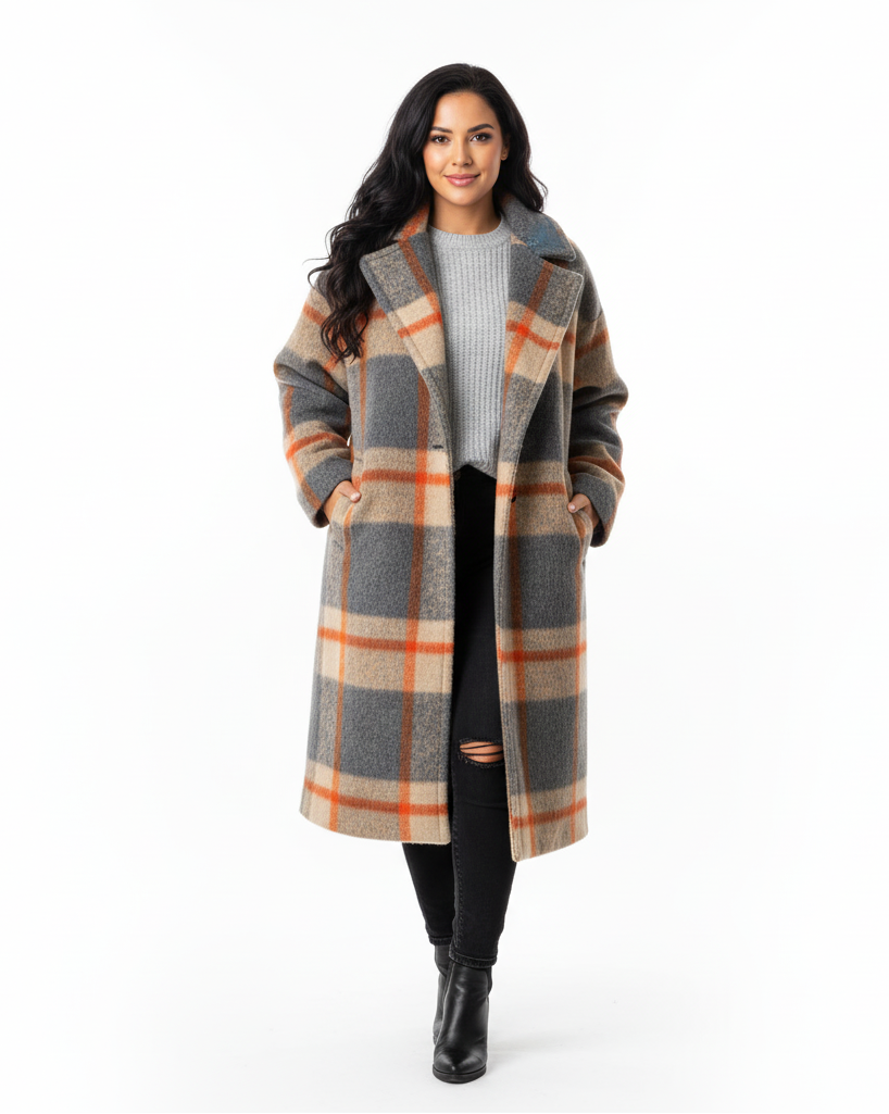 Seraphine – Lange Warme Trenchcoat voor Dames