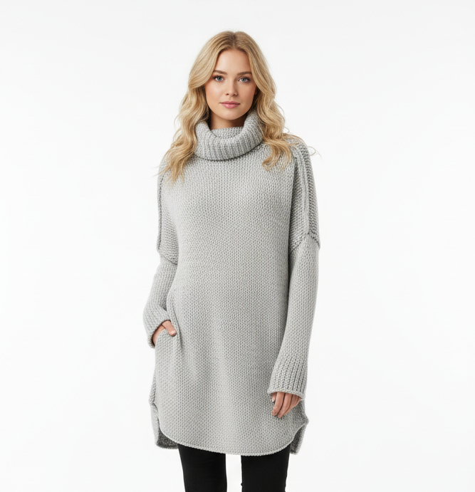 Solène – Lange Gebreide Trui voor Dames