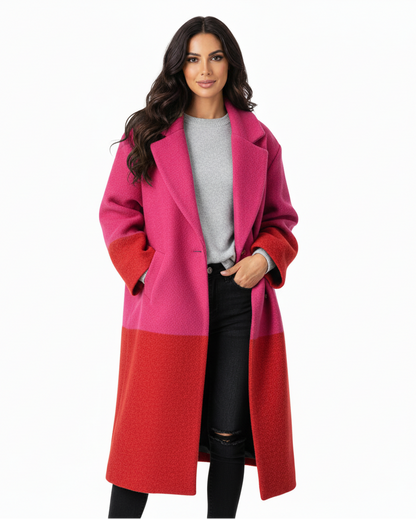 Seraphine – Lange Warme Trenchcoat voor Dames