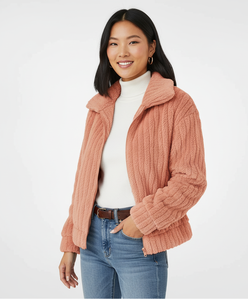 Elayne – Lang Fleece Vest voor Dames