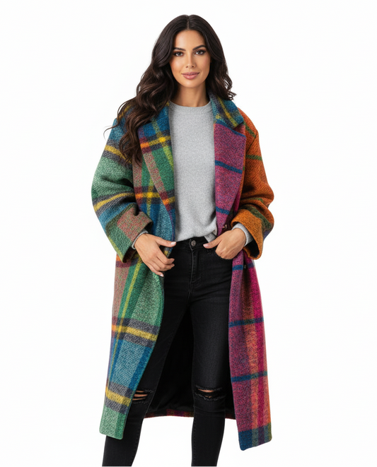 Seraphine – Lange Warme Trenchcoat voor Dames