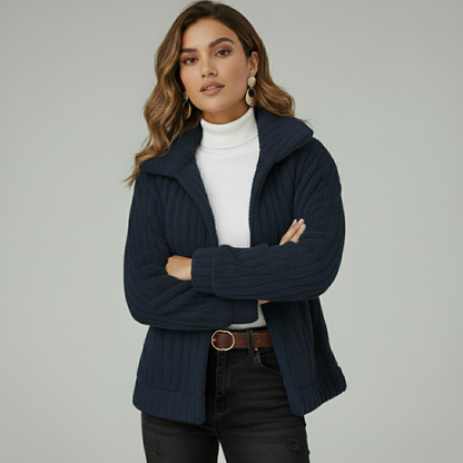 Lunara – Kort Gebreid Vest voor Dames