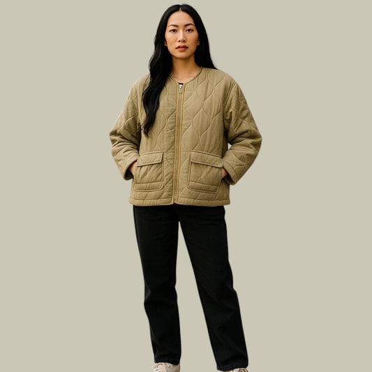 Elaria – Warme Katoenen Winterjas voor Dames