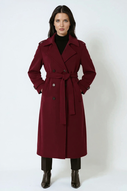 Crimson – Burgundy Winterjas voor Dames
