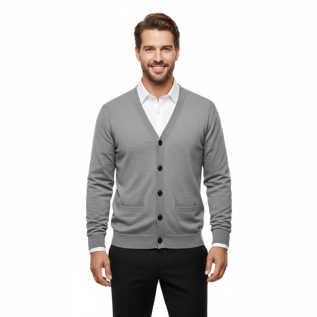 Renard – Elegante Gebreide Cardigan voor Heren
