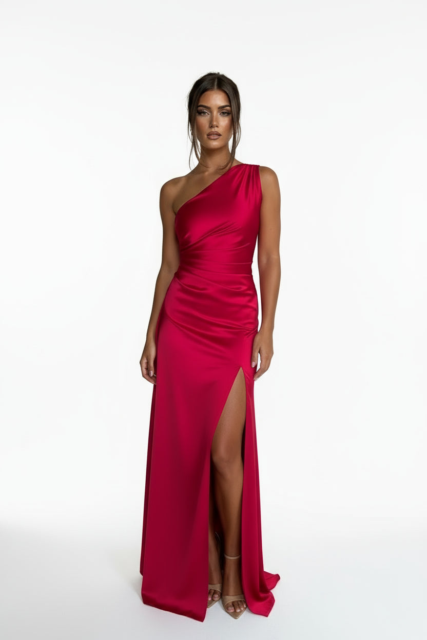 Velanora – Luxe Satijnen Avondjurk voor Dames