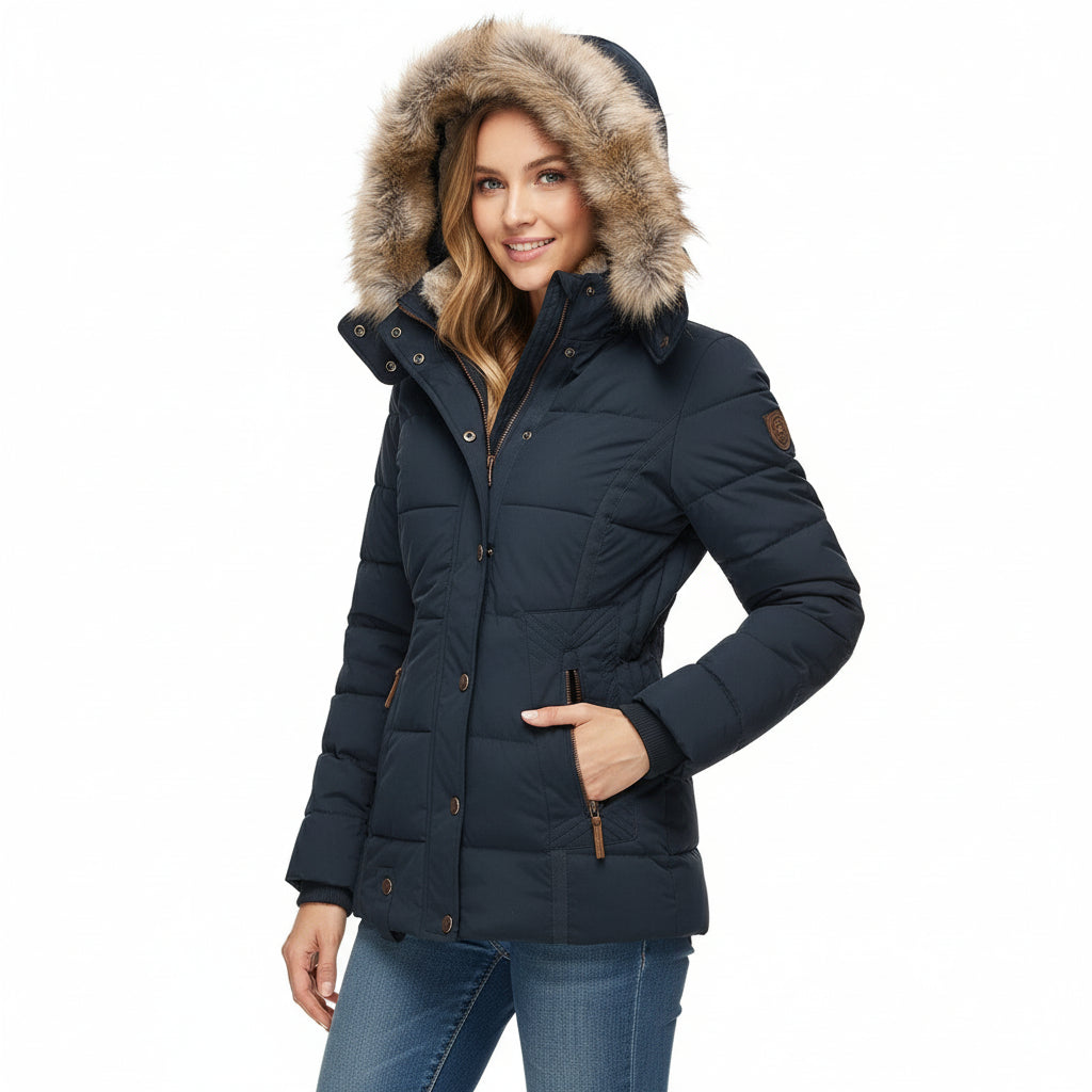Modecca “Celeste” Dames Puffer Jas – Warmte, Stijl en Zelfvertrouwen