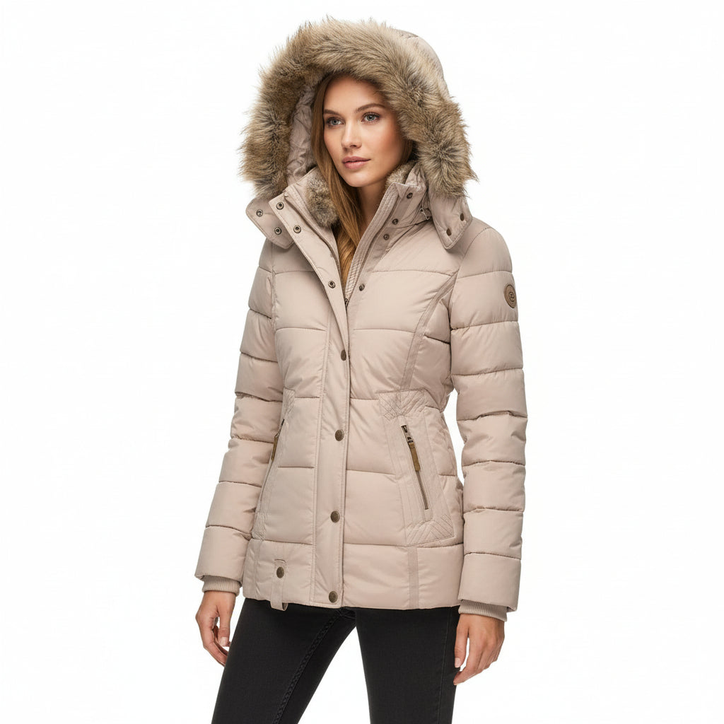 Modecca “Celeste” Dames Puffer Jas – Warmte, Stijl en Zelfvertrouwen