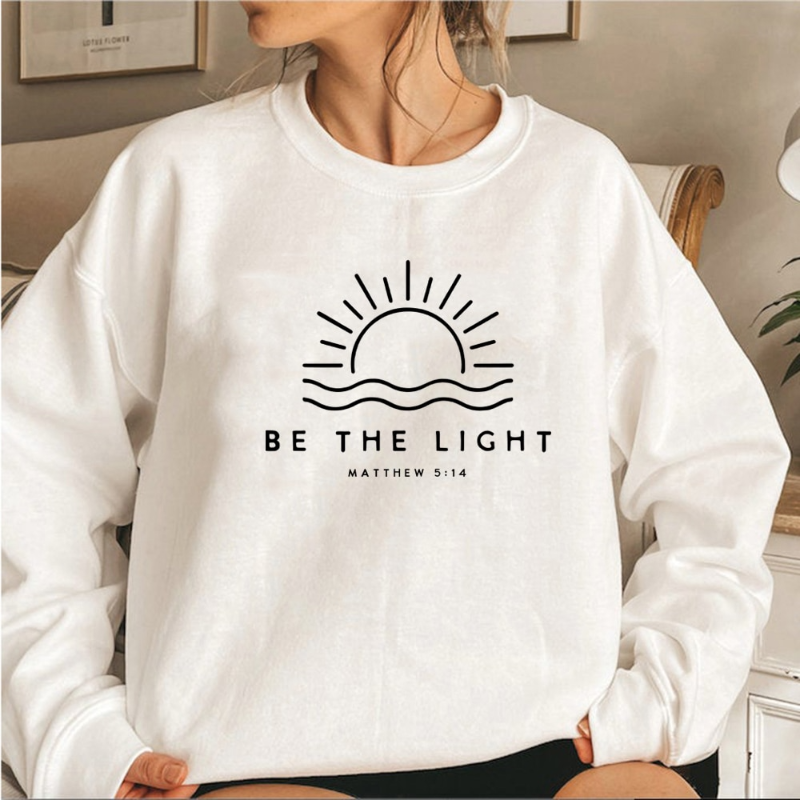AmsterdamElegance™ | Handgemaakte Pullover "Be The Light"