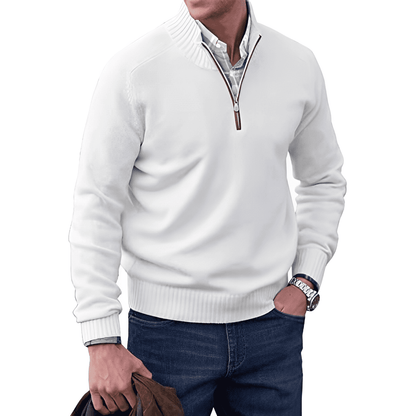 Lucas Kasjmier Luxe Rits-Trui