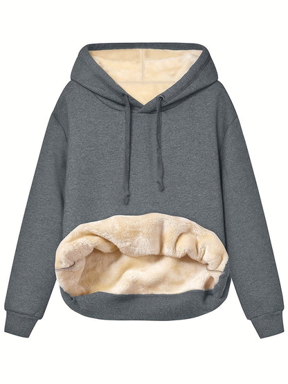 LuxeWarmth Fleece-Infused Hoodie