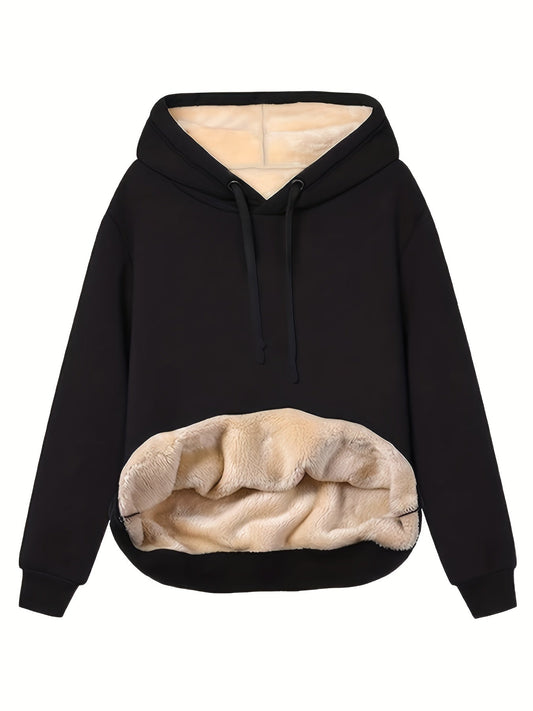 LuxeWarmth Fleece-Infused Hoodie