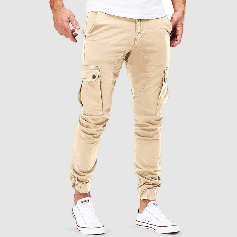 Wilson | Herfstige Slim Fit Cargo Broek
