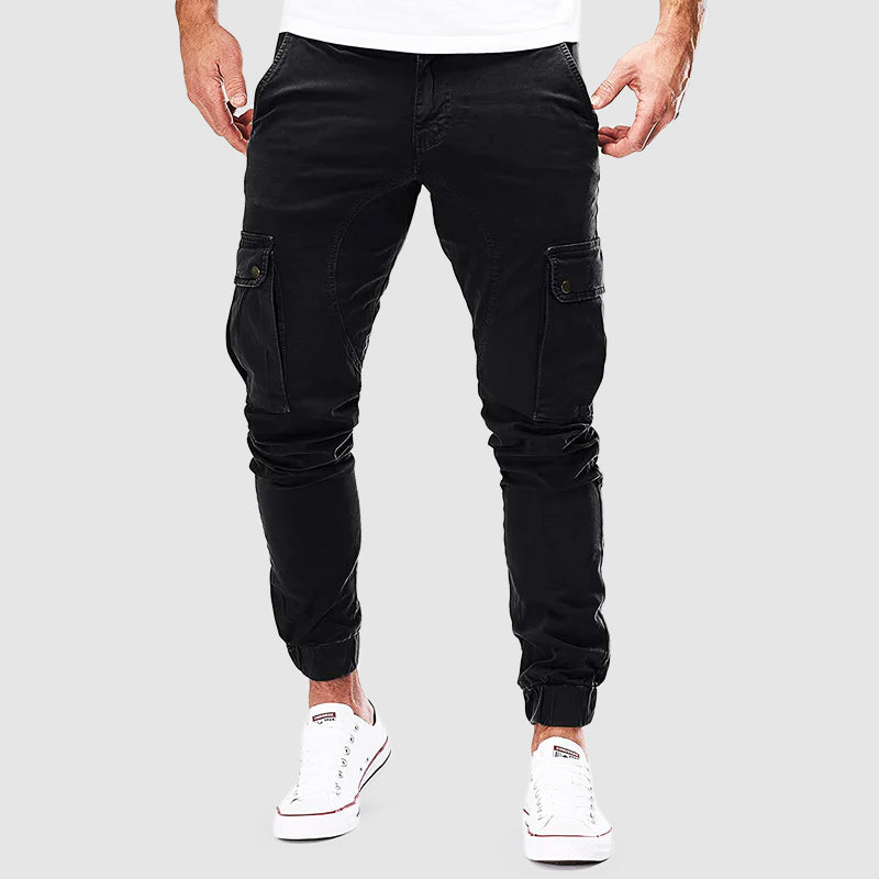 Wilson | Herfstige Slim Fit Cargo Broek