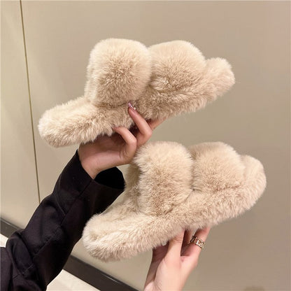 Pluizige Winter Slippers voor Vrouwen