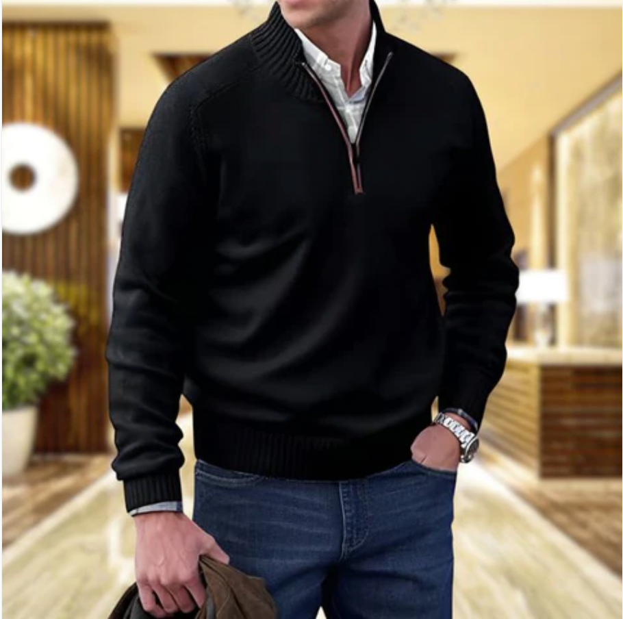 Lucas Kasjmier Luxe Rits-Trui